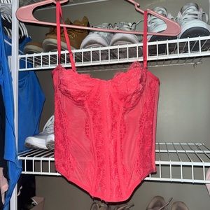 Urban Outfitters Pink Corset Top